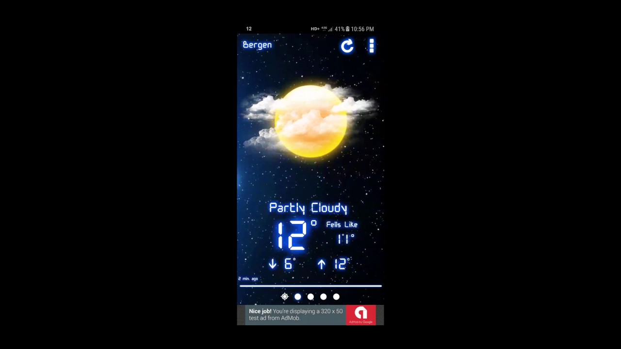 Weather Neon app walkthrough preview